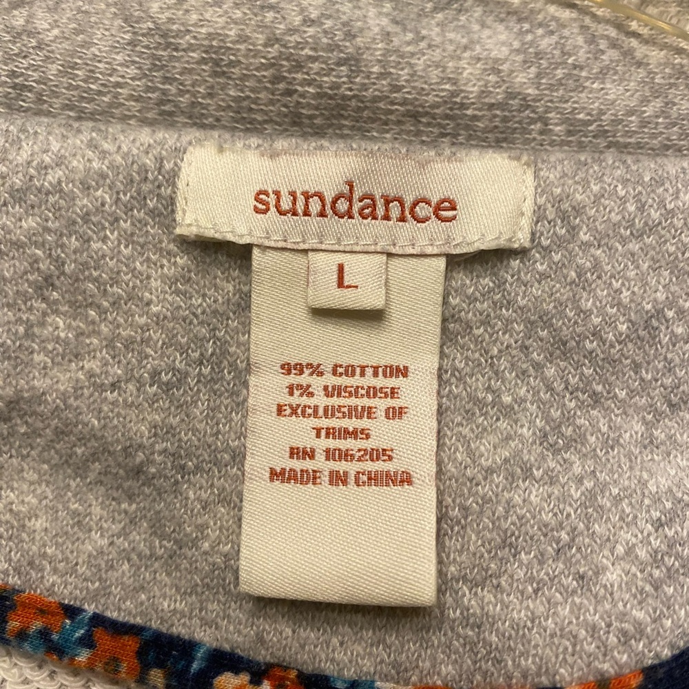 Sundance Light Gray Ruffle Knit jacket/Sweater - Picture 4 of 7